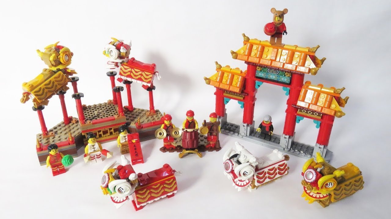 Lego chinese new hotsell year lion dance