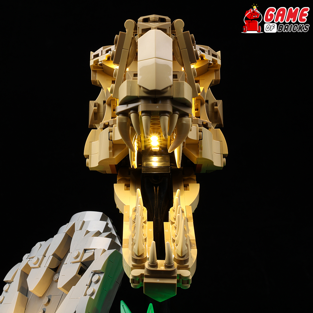 LEGO lights for Dinosaur Fossils: T. rex Skull set 