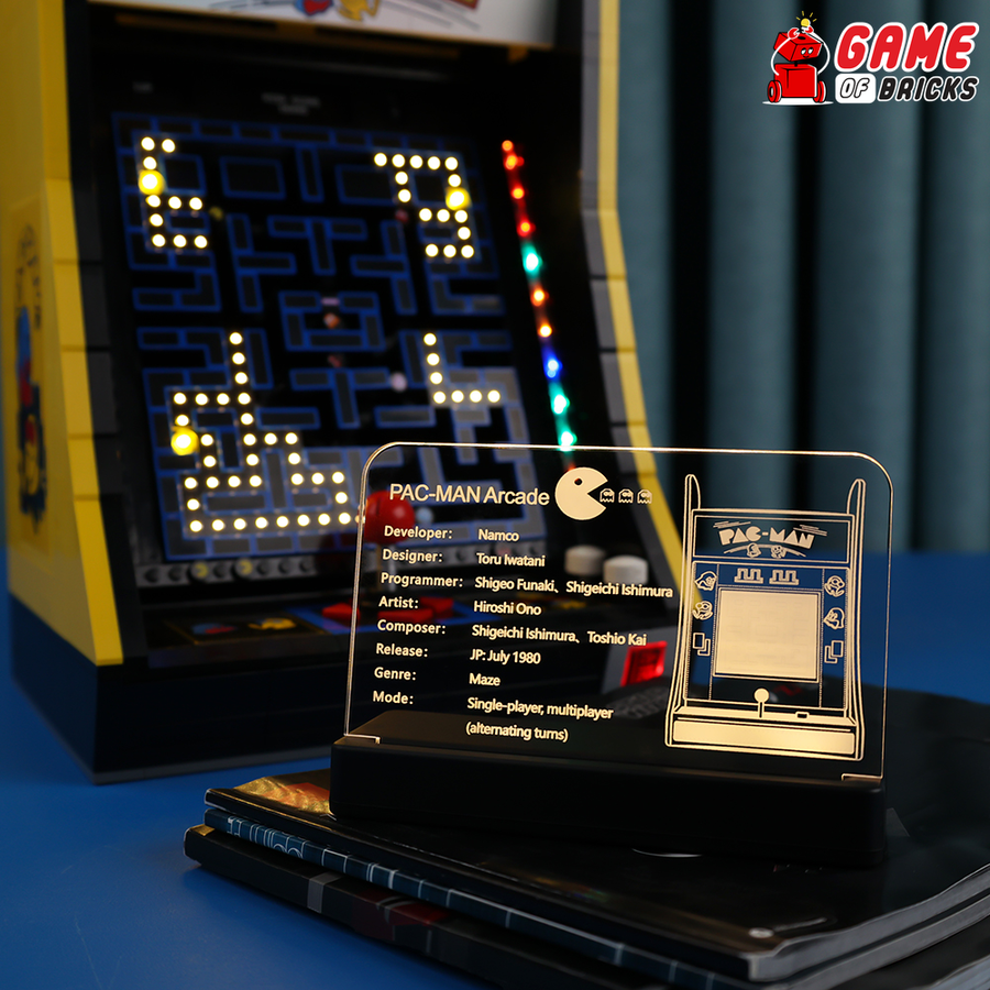 LEGO PAC-MAN Arcade 10323 nameplate