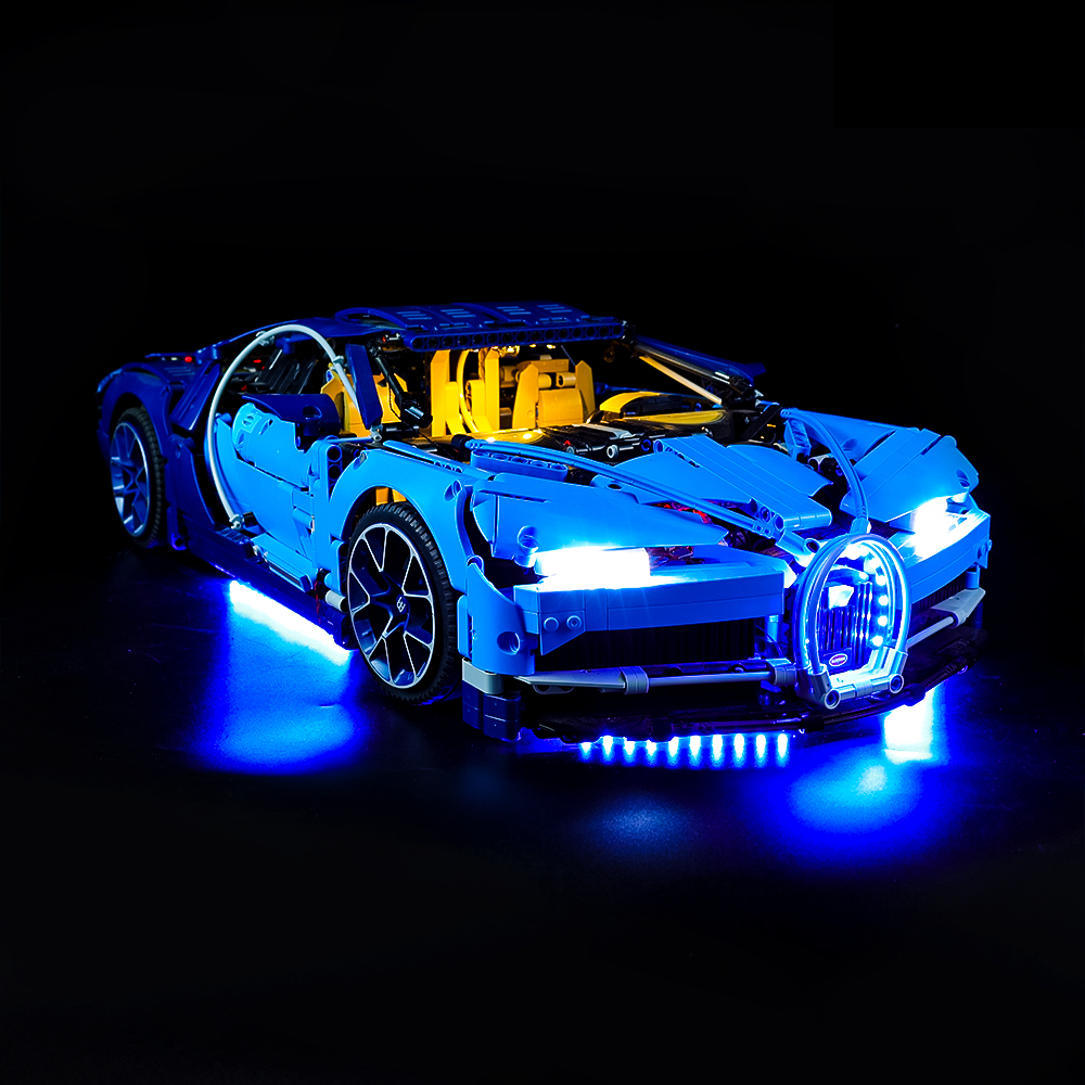 Auto Show Lego Full Size Bugatti LEGO Bugatti Chiron 42083 Light Kit