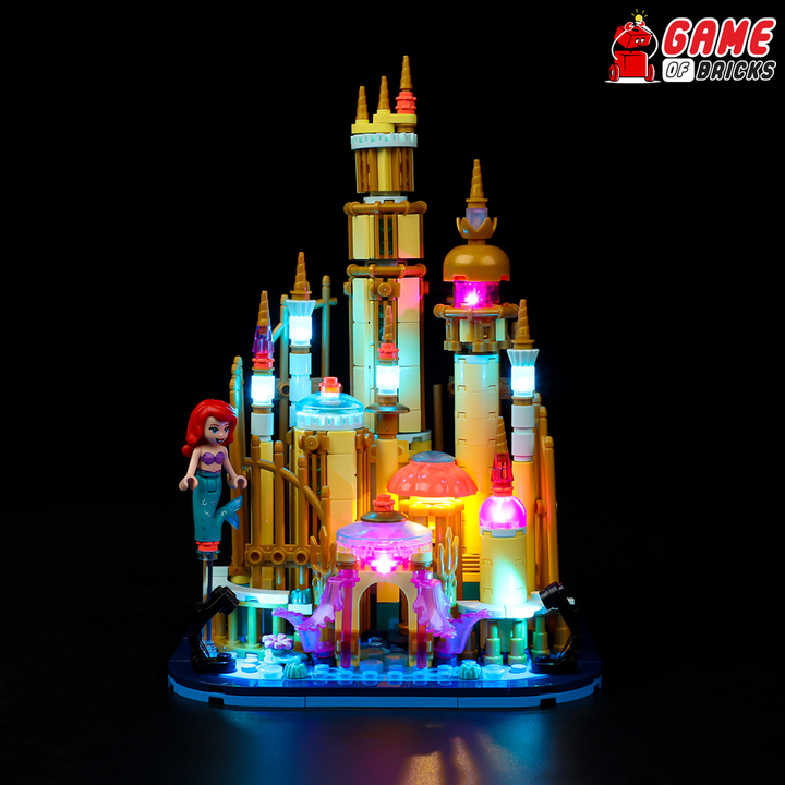 Disney Ariel's Castle LEGO lights
