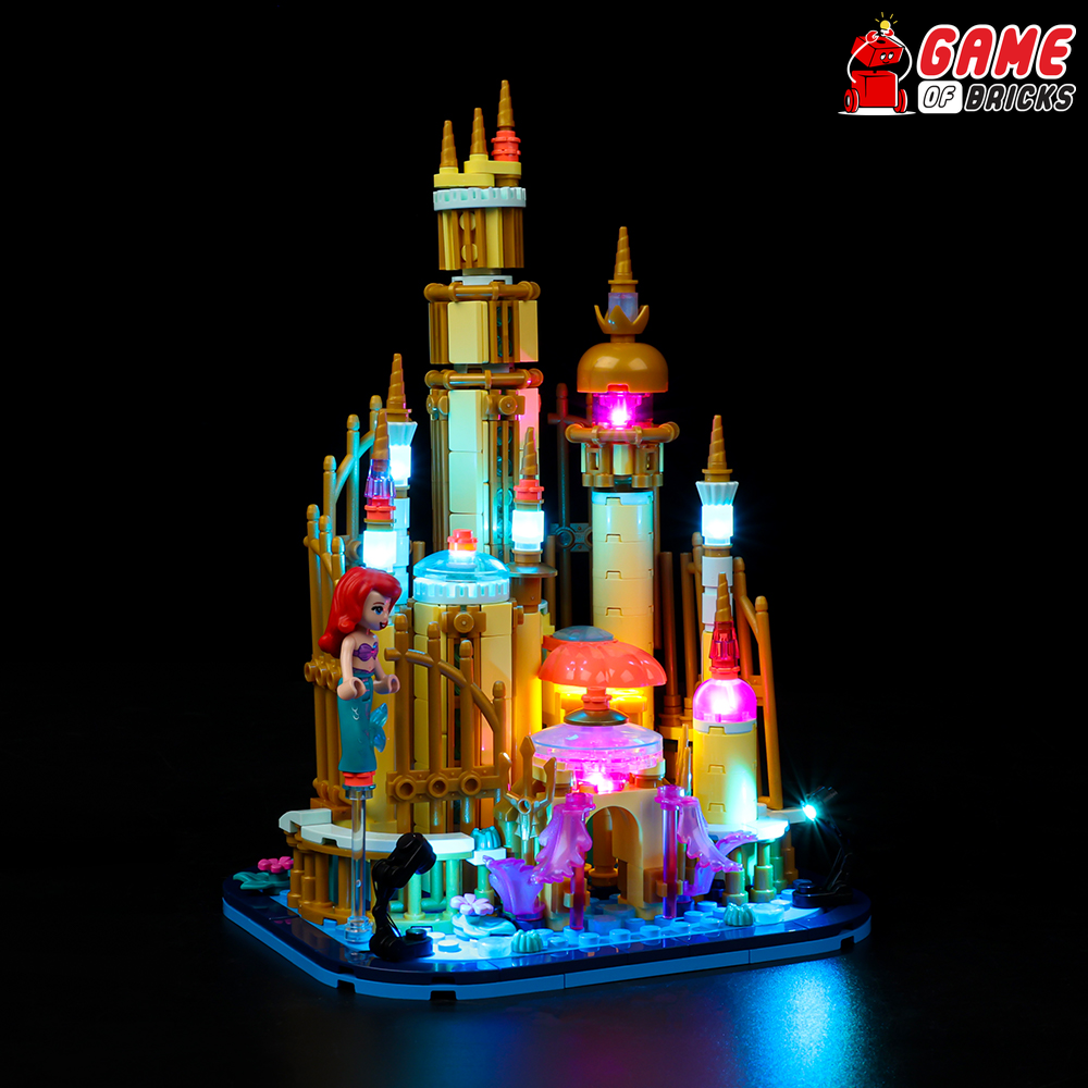 LED lights for Mini Disney Ariel's Castle LEGO set