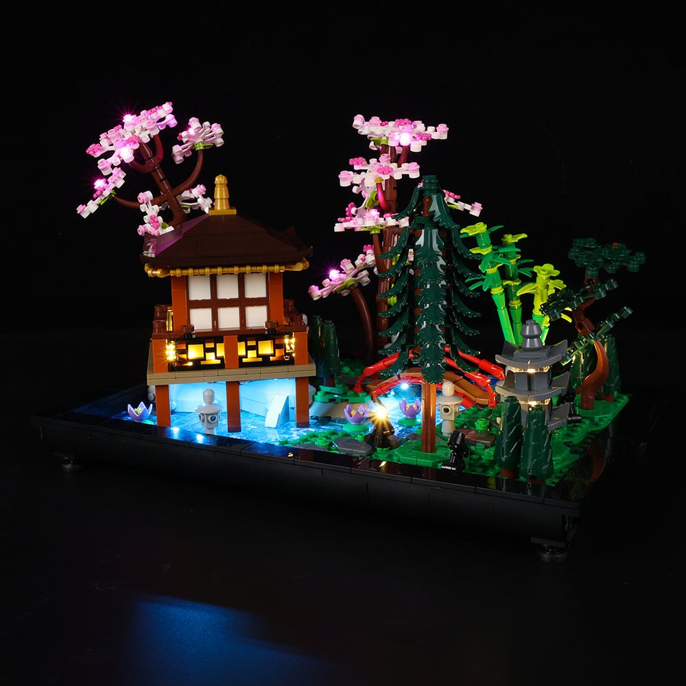 GEAMENT Jeu De Lumières Compatible avec Lego Le Jardin paisible Tranquil  Garden - Kit Déclairage LED pour Icons 10315 Jeu