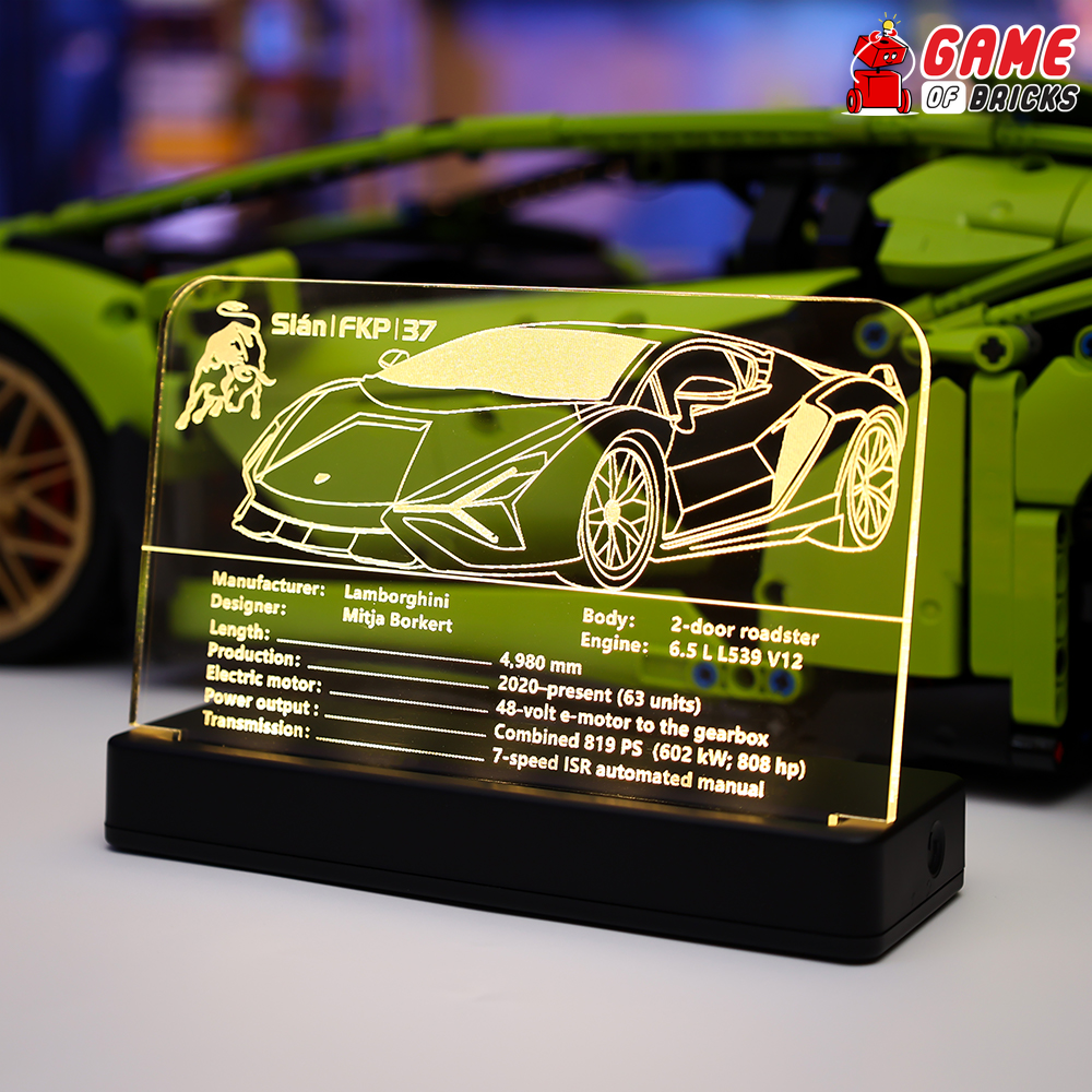 Lego lamborghini led sale