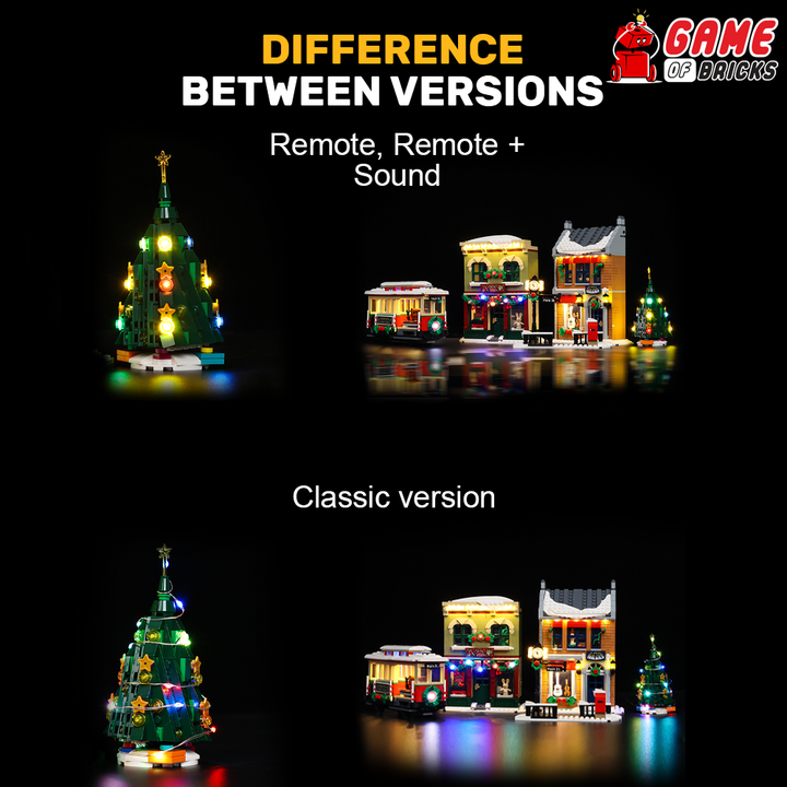 difference between versions of LEGO lights for 10308 set