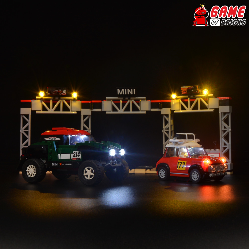 LEGO 1967 Mini Cooper S Rally lights