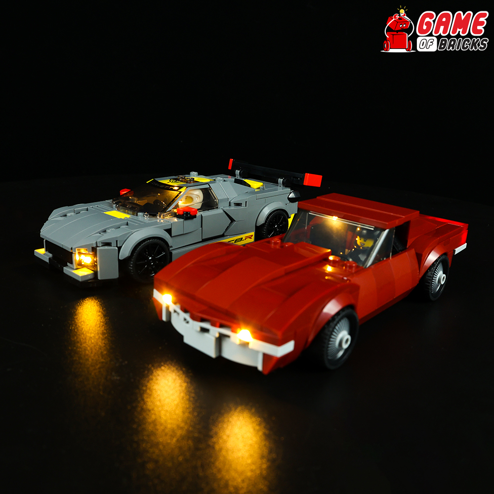 LEGO Chevrolet Corvette C8.R, 1968 Chevrolet Corvette 76903 Light Kit