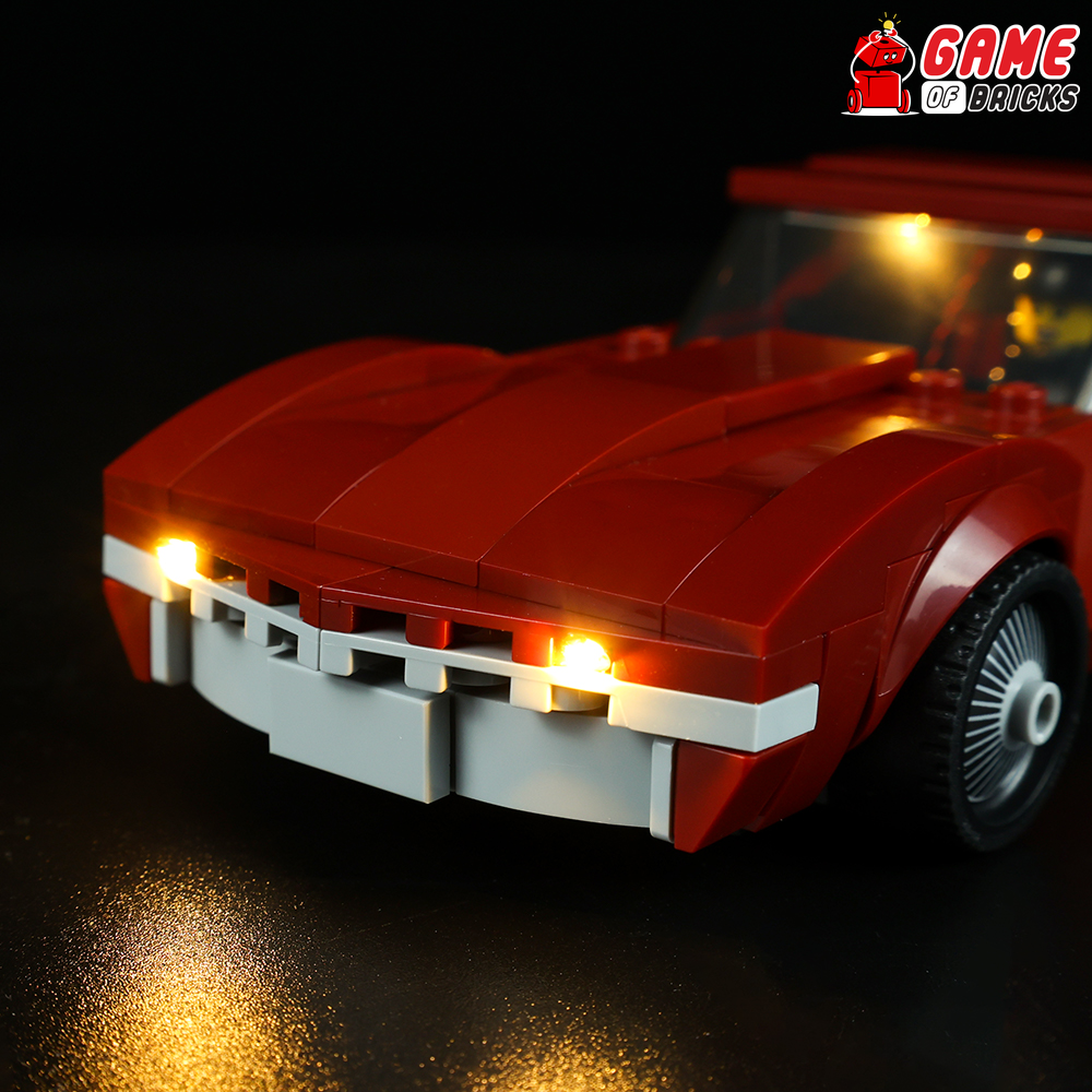 LEGO Chevrolet Corvette C8.R, 1968 Chevrolet Corvette 76903 Light Kit