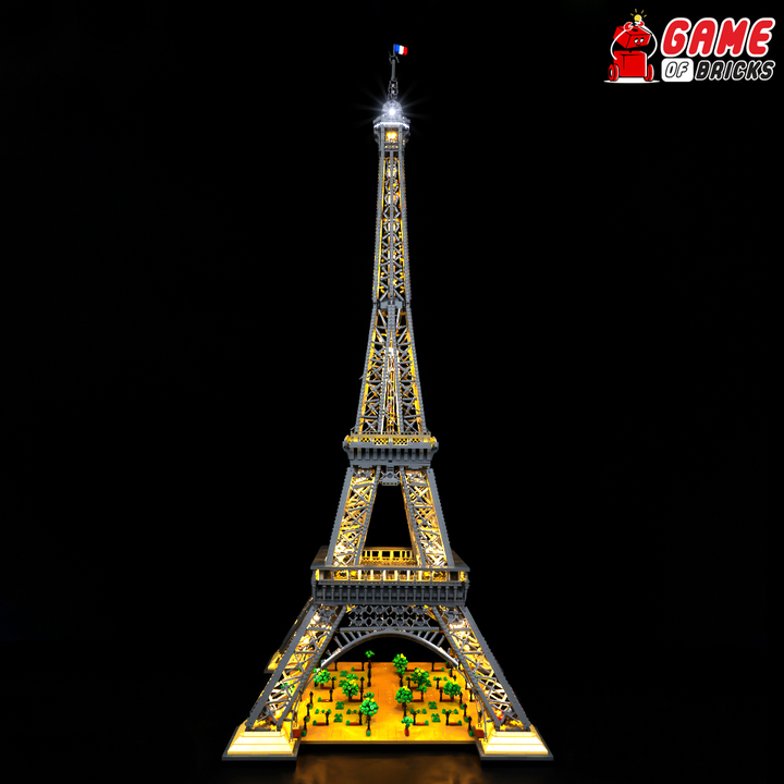 LEGO Eiffel Tower lights