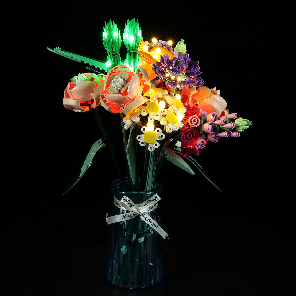 I combined the two LEGO flower bouquets : r/lego