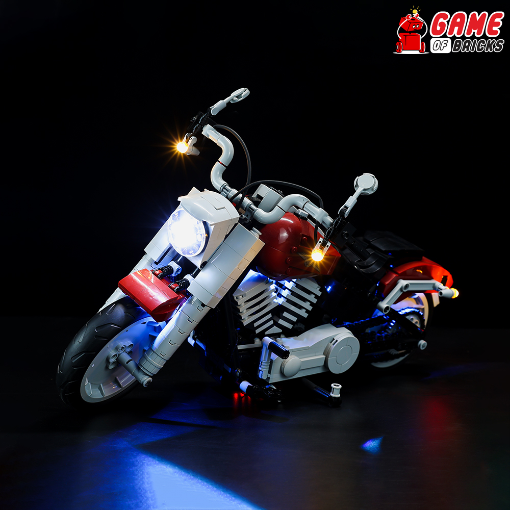 Harley davidson fat boy lego set deals