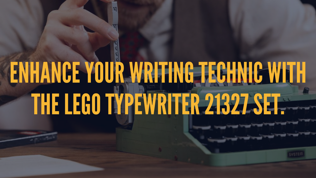 Enhance your writing technic with the LEGO Typewriter 21327 Set.
