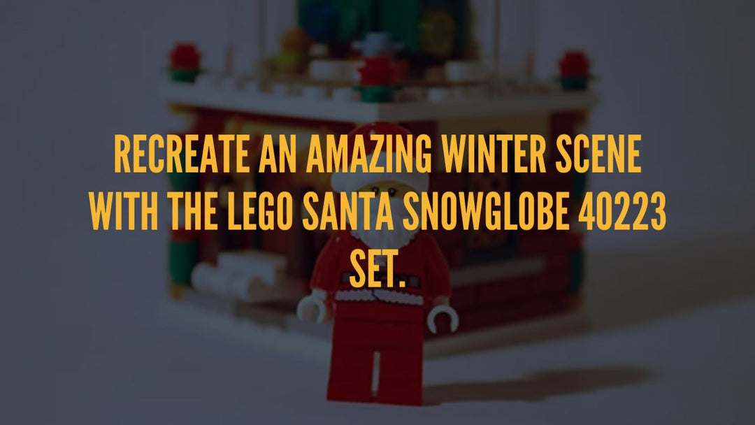 Recreate an amazing winter scene with the LEGO Santa Snowglobe 40223 Set.