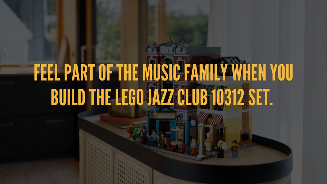 Feel part of the music family when you build the LEGO Jazz Club 10312 Set.