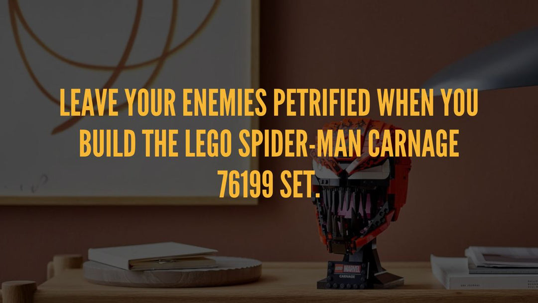 Leave your enemies petrified when you build the LEGO Spider-Man Carnage 76199 Set.