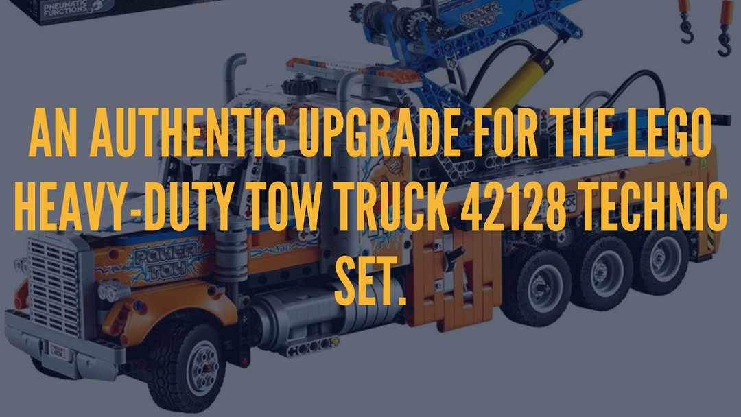 An authentic upgrade for the LEGO heavy-duty Tow Truck 42128 Technic Set.