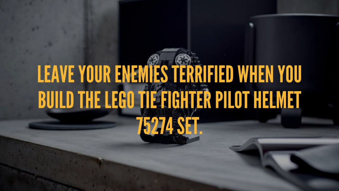 Leave your enemies terrified when you build the LEGO Tie Fighter Pilot Helmet 75274 Set.