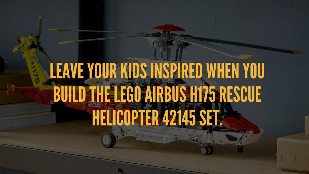 Leave your kids inspired when you build the LEGO Airbus H175 Rescue Helicopter 42145 Set.