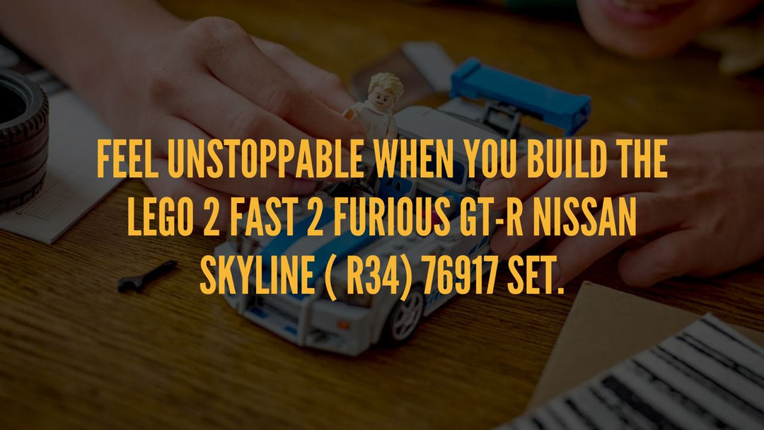 Feel unstoppable when you build the LEGO 2 Fast 2 Furious GT-R Nissan Skyline (R34) 76917 Set.