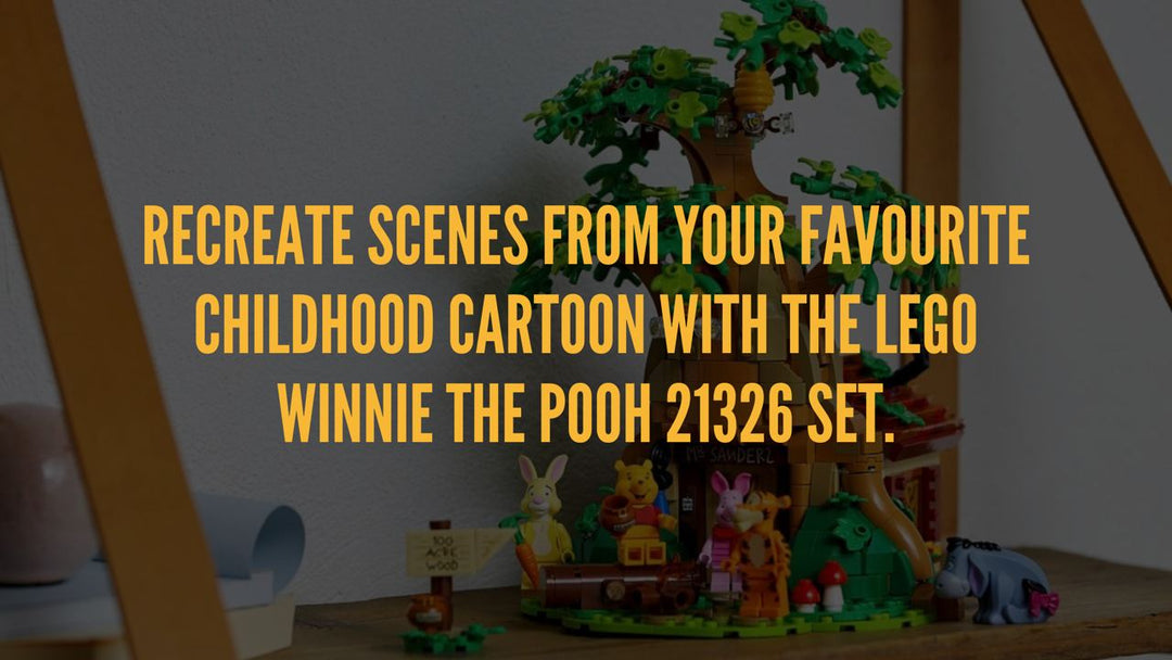 Recreate scenes from your favourite childhood cartoon with the LEGO Winnie The Pooh 21326 Set.