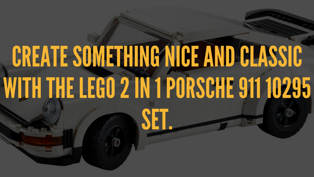 Create something nice and classic with the LEGO® 2 in 1 Porsche 911 10295 Set.