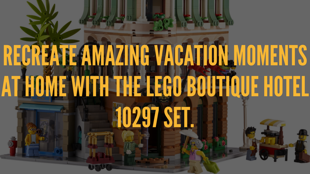 Recreate amazing vacation moments at home with the LEGO Boutique Hotel 10297 Set.