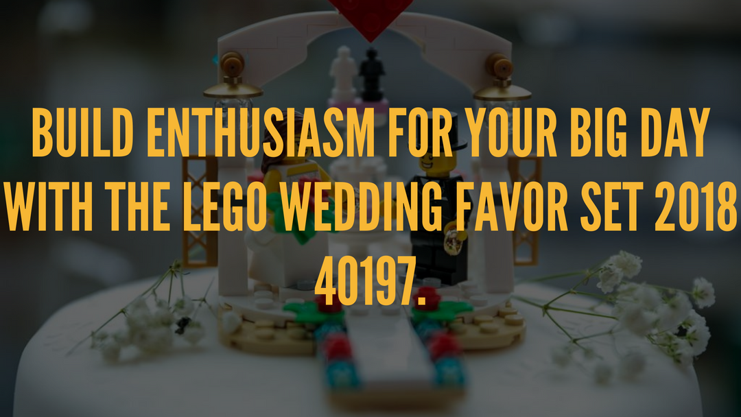 Build enthusiasm for your big day with the LEGO Wedding Favor Set 2018 40197.
