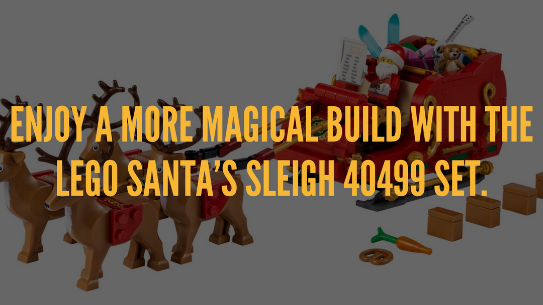 Enjoy a more magical build with the LEGO Santa’s Sleigh 40499 Set.
