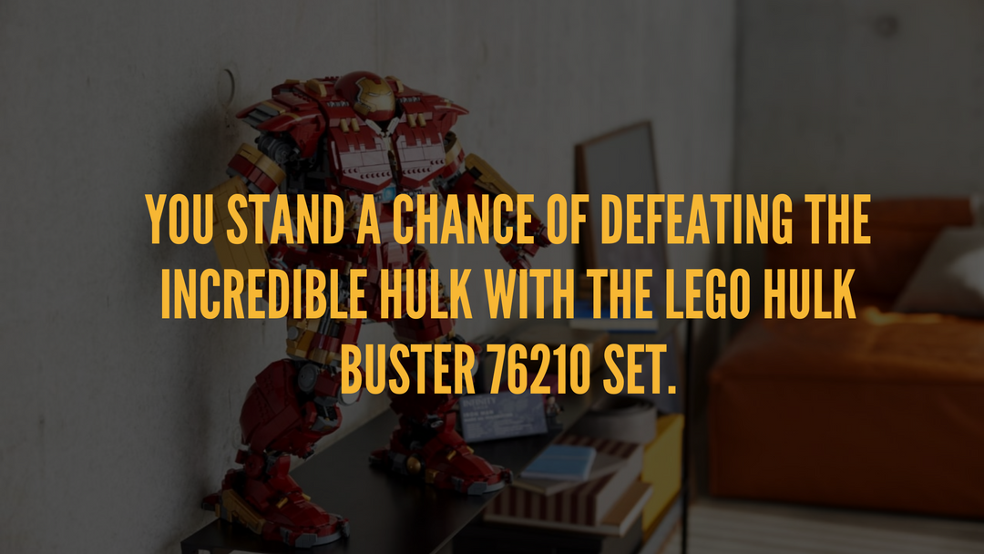 You stand a chance of defeating the incredible hulk with the LEGO Hulk Buster 76210 Set.