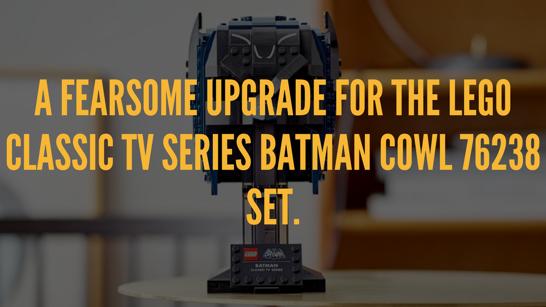 A fearsome upgrade for the LEGO Classic TV Series Batman Cowl 76238 Set.