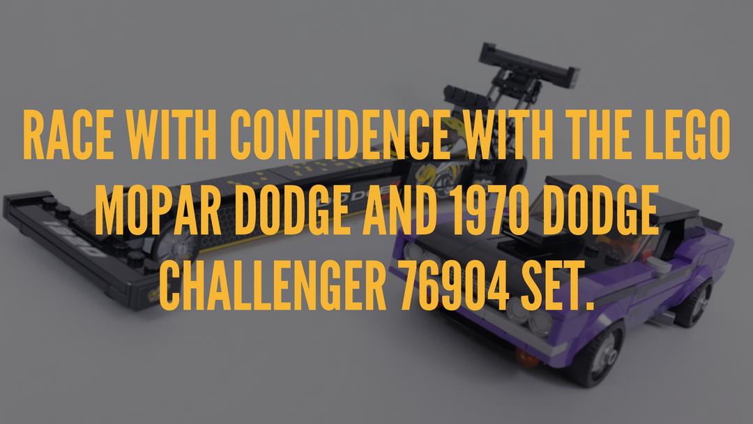 Race with confidence with the LEGO® Mopar Dodge and 1970 Dodge Challenger 76904 Set.