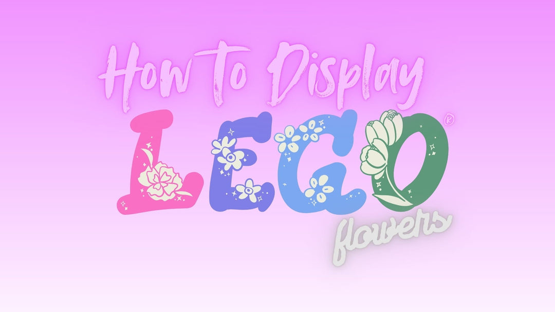 Creative ways to display LEGO flower sets at home