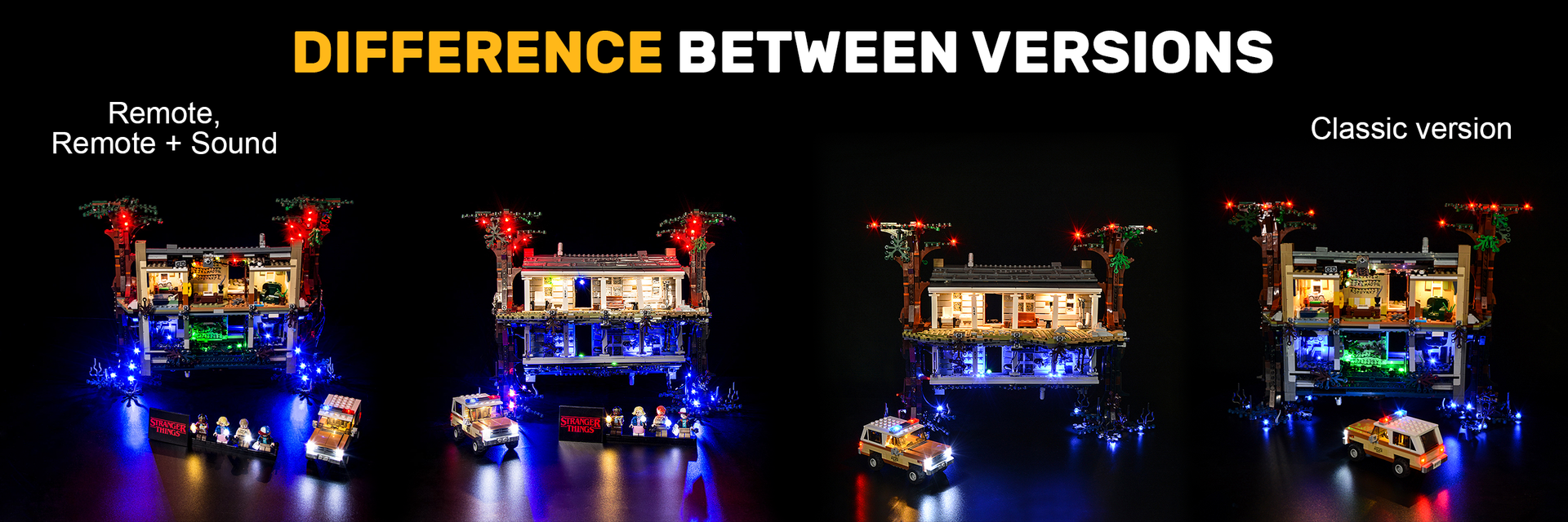 LP Building Block Lighting for LEGO 75810 Stranger Things
