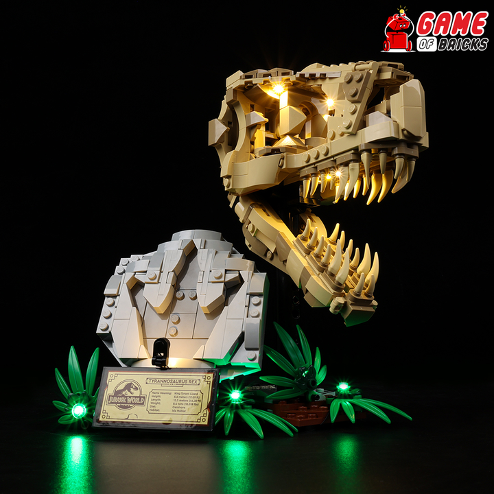 LEGO Dinosaur Fossils: T. rex Skull 76964 Light Kit