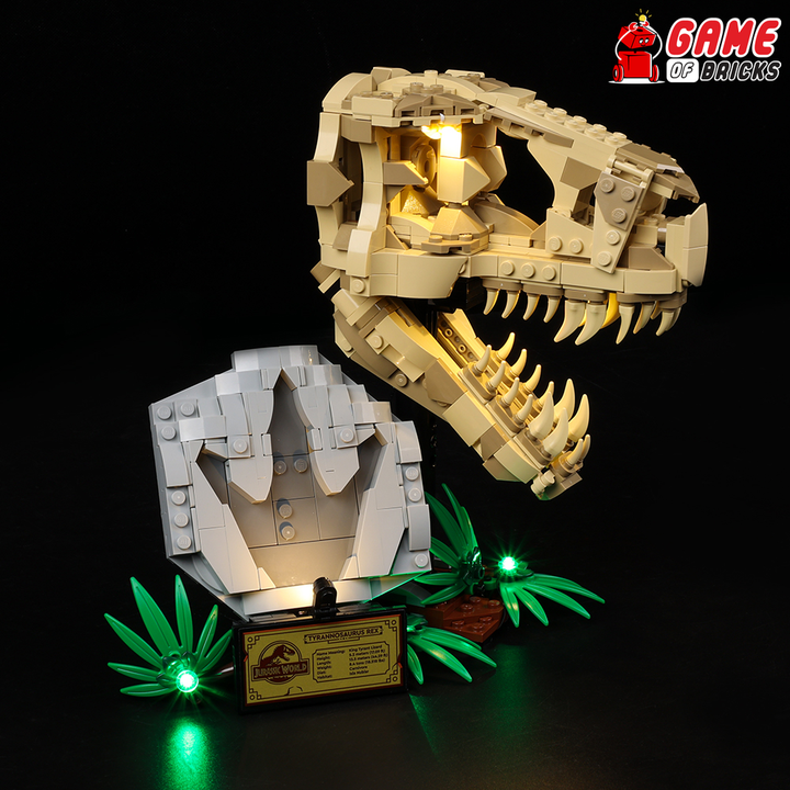 LEGO Dinosaur Fossils: T. rex Skull 76964 Light Kit
