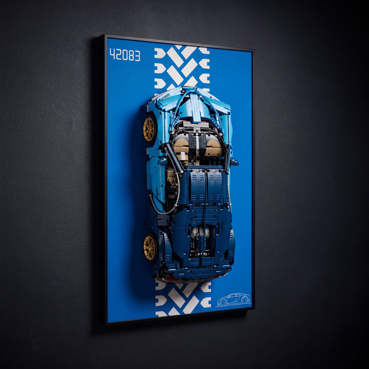 Bugatti Chiron 42083 wall-mount side angle