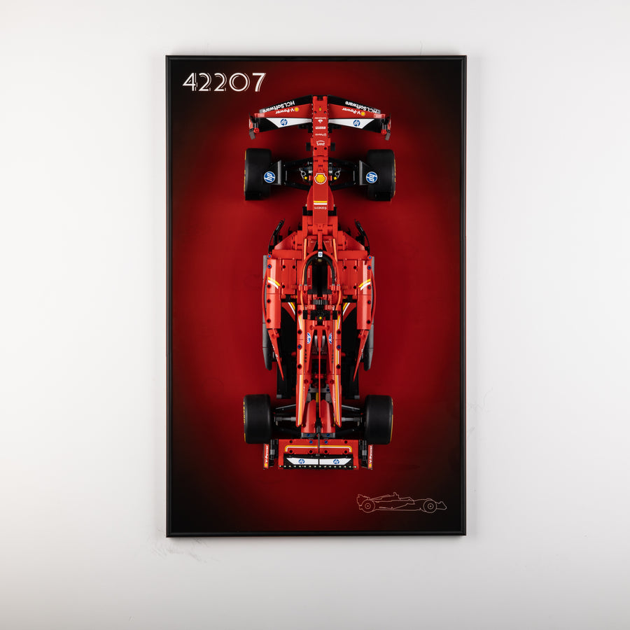 Display Wall-Mount for LEGO Ferrari SF-24 F1 Car 42207