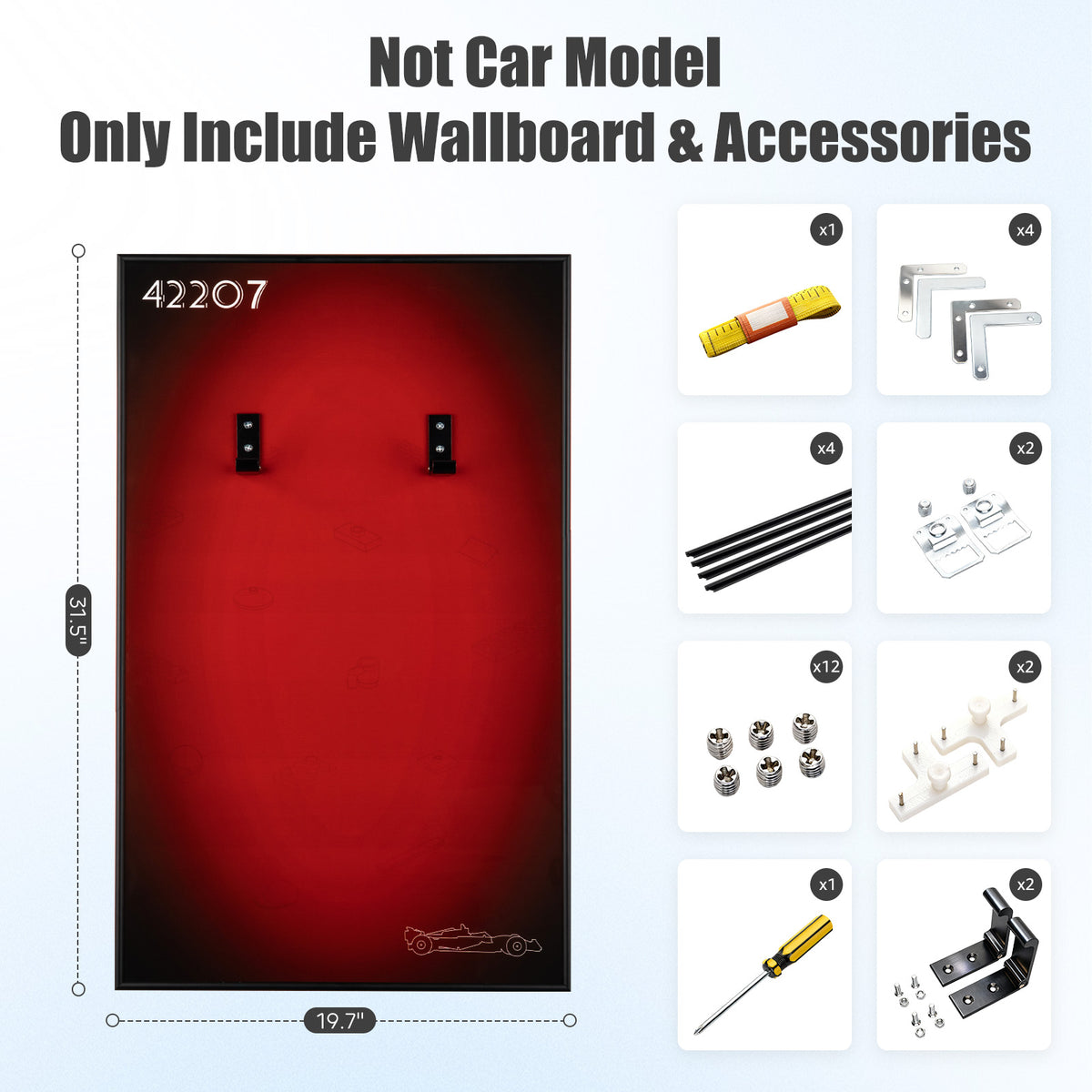 Display Wall-Mount for LEGO Ferrari SF-24 F1 Car 42207