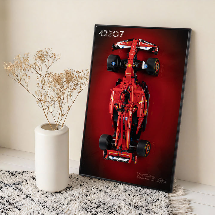 Display Wall-Mount for LEGO Ferrari SF-24 F1 Car 42207