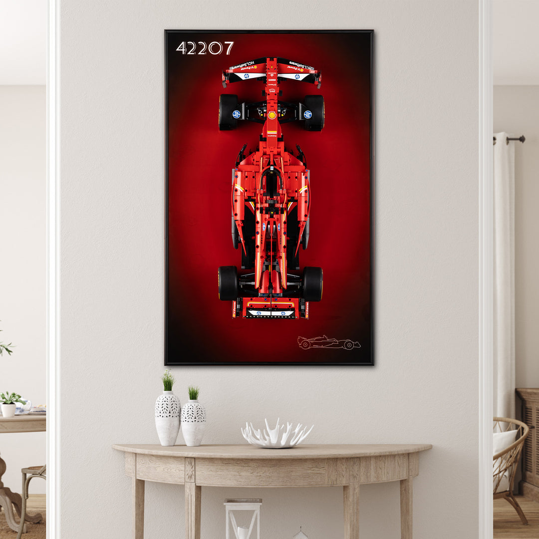 Display Wall-Mount for LEGO Ferrari SF-24 F1 Car 42207