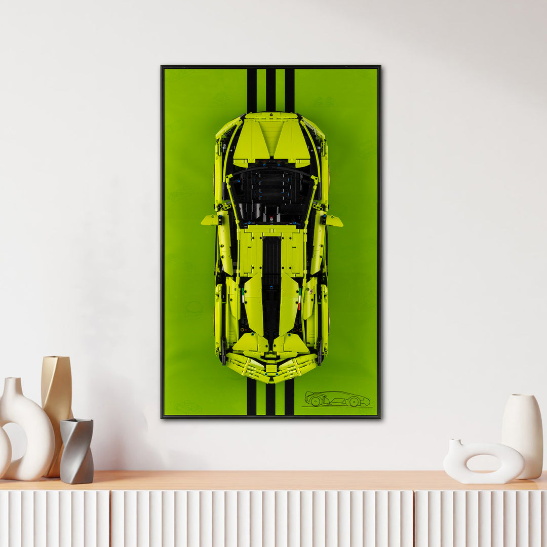Display Wall-Mount for LEGO Lamborghini Sián FKP 37 42115