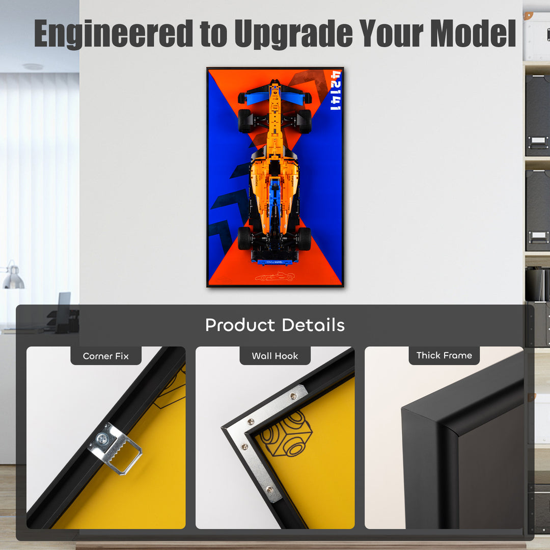 Display Wall-Mount for LEGO McLaren Formula 1 Race Car 42141