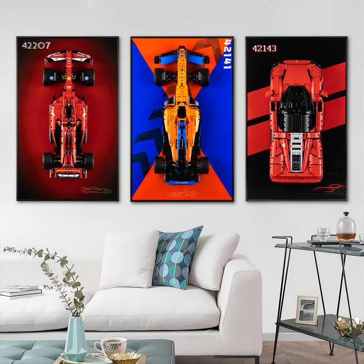 Display Wall-Mount for LEGO McLaren Formula 1 Race Car 42141