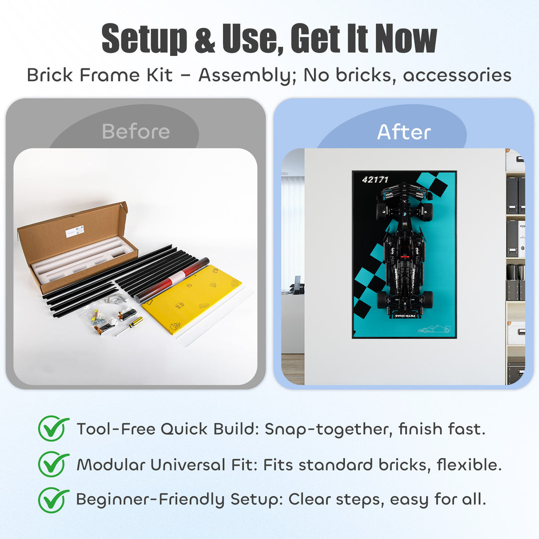 Display Wall-Mount for LEGO Mercedes-AMG F1 W14 E Performance 42171