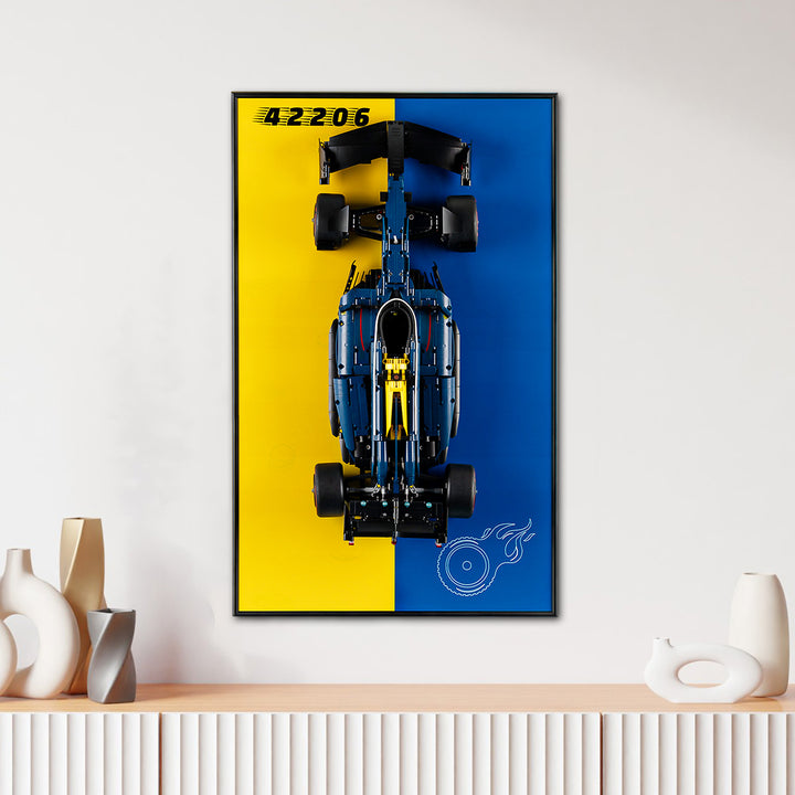 Display Wall-Mount for LEGO Oracle Red Bull Racing RB20 F1 Car 42206