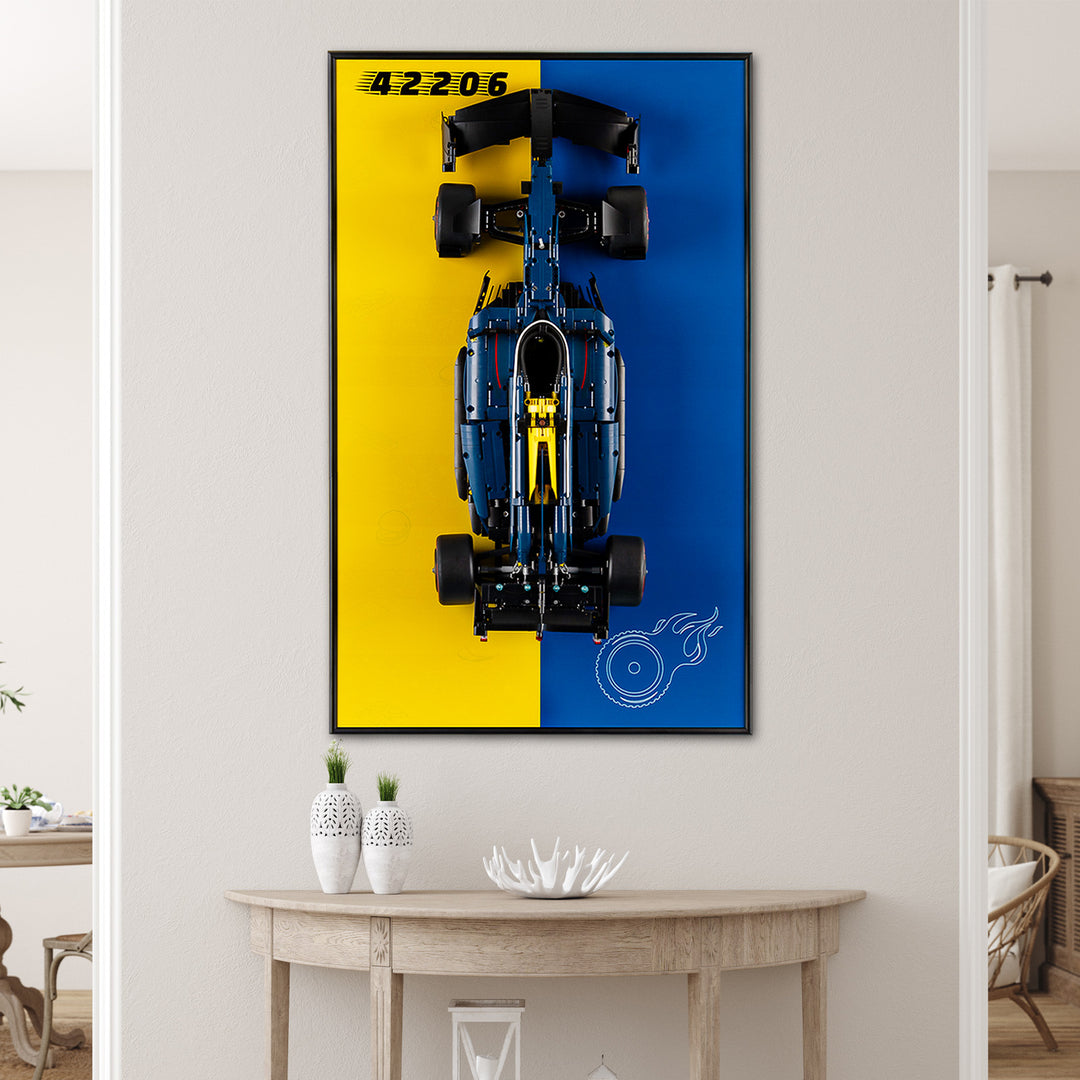 Display Wall-Mount for LEGO Oracle Red Bull Racing RB20 F1 Car 42206