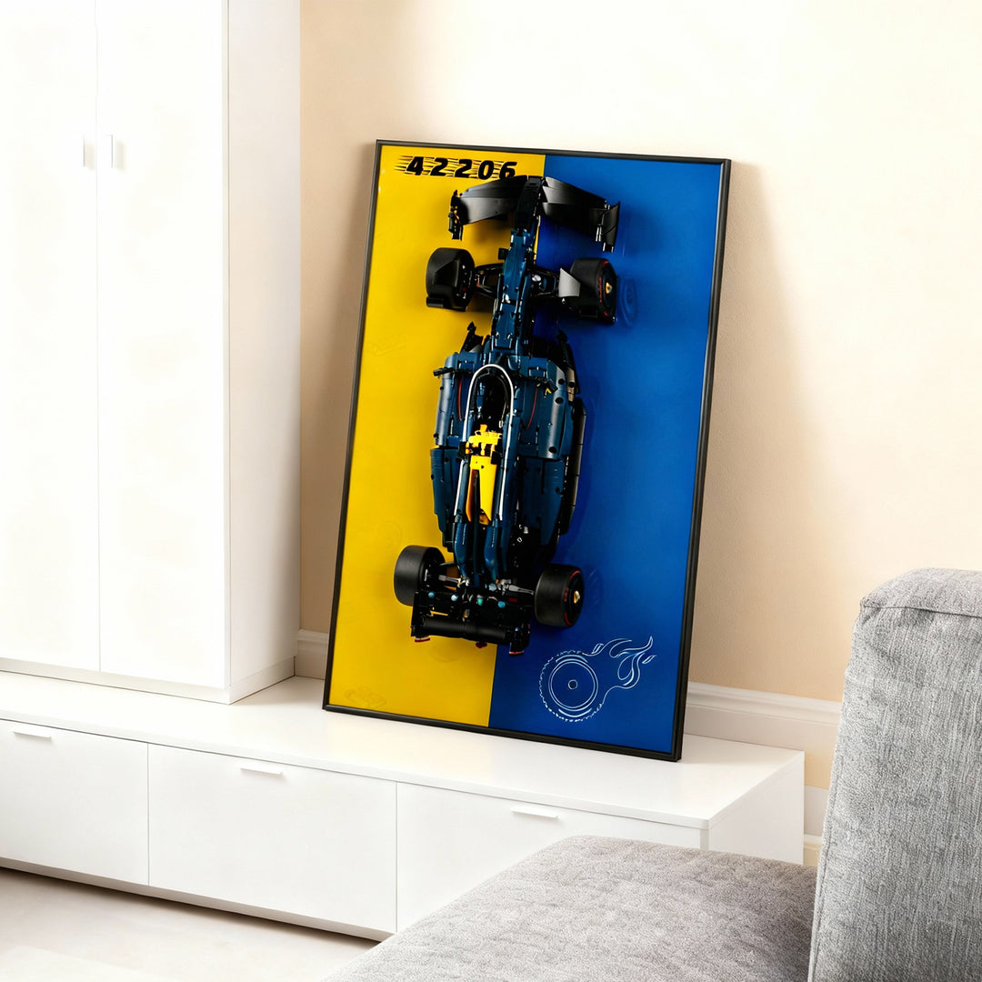 Display Wall-Mount for LEGO Oracle Red Bull Racing RB20 F1 Car 42206
