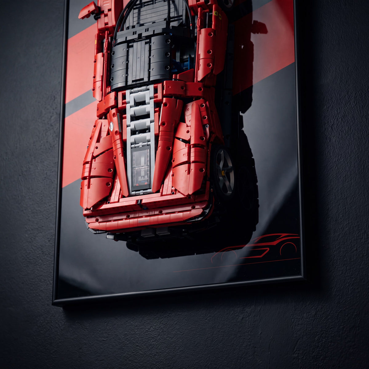 Ferrari Daytona SP3 42143 wall-mount detail