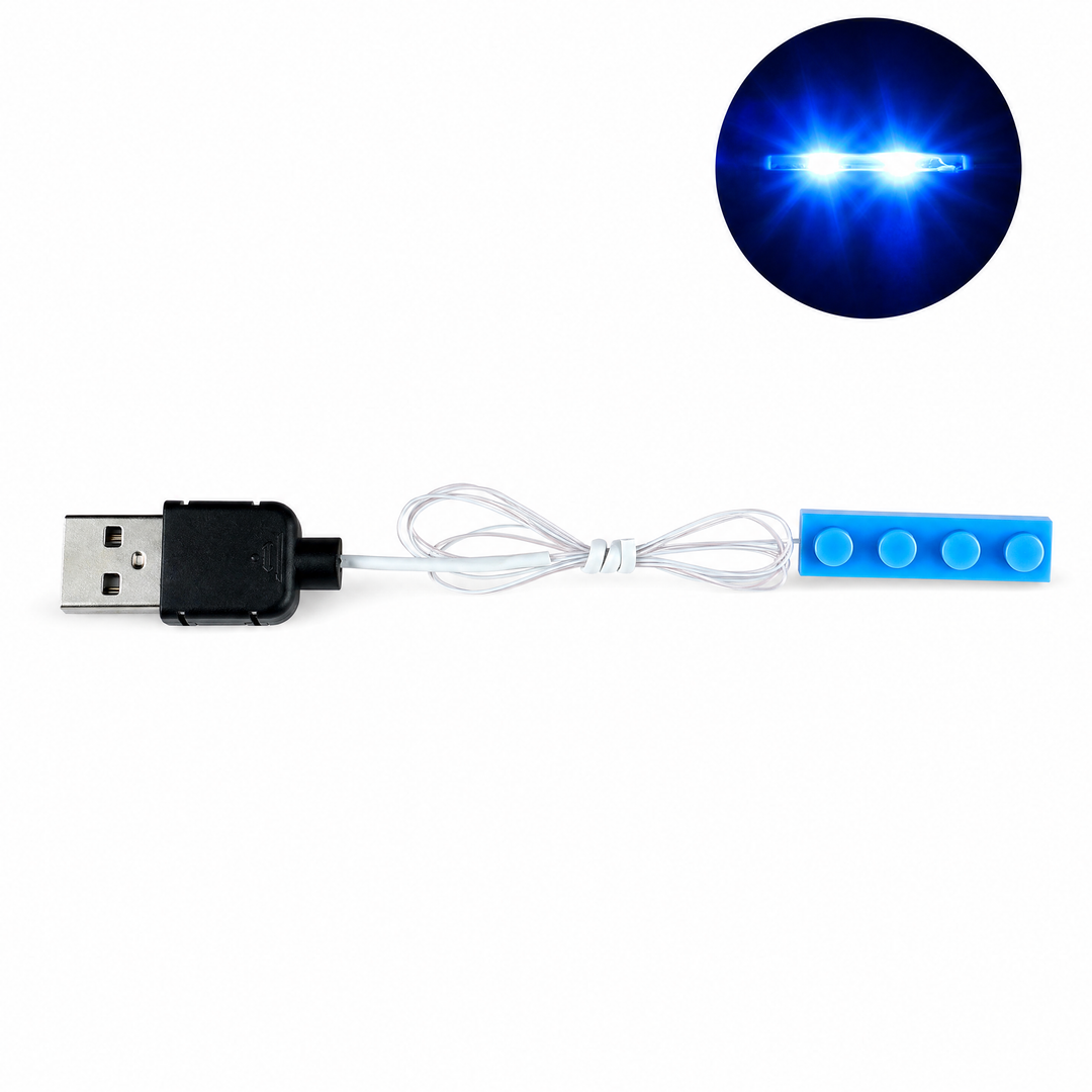 String LED Light Kit for LEGO® — blue detail