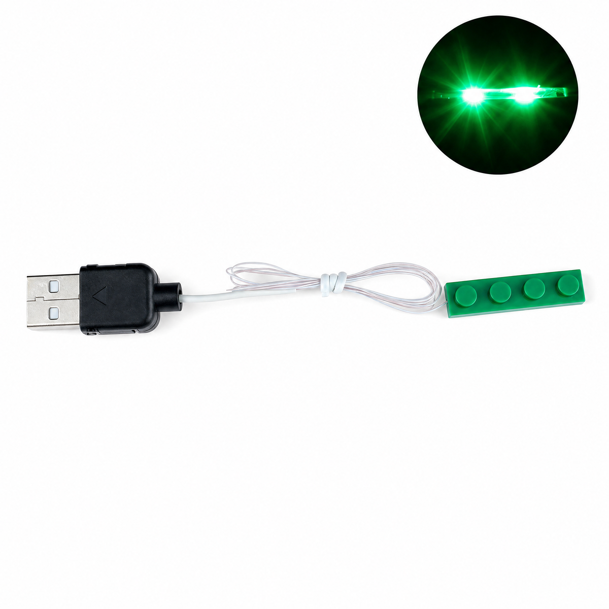 String LED Light Kit for LEGO® — green detail